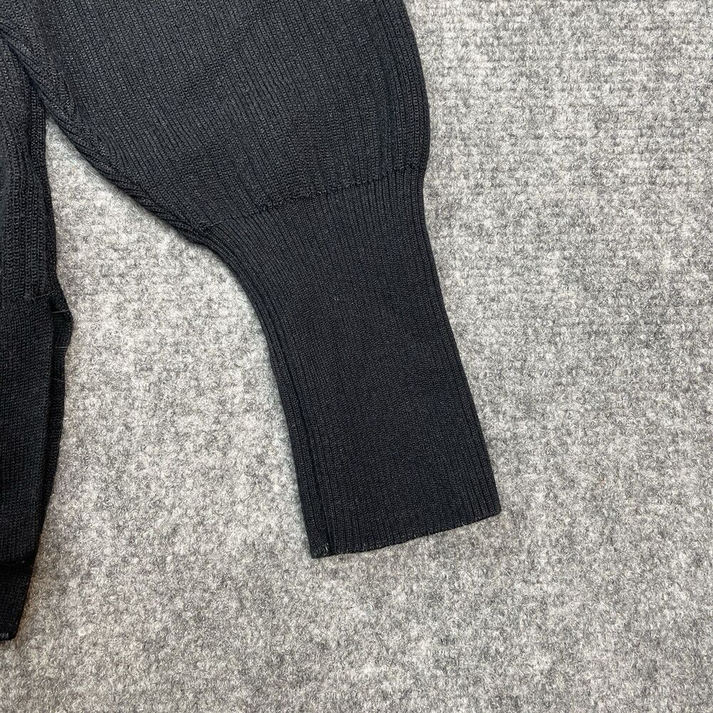 Gymshark Pause Knitwear Sweater Hoodie Womens XL Oversized Ribbed Black - Picture 8 of 12